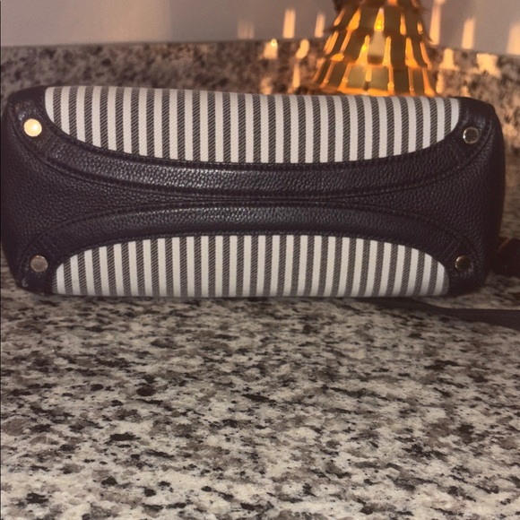 Kate Spade Navy and Cream Striped Satchel - Picture 7 of 7